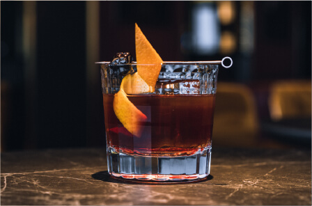 Image if a spirits cocktail on a countertop